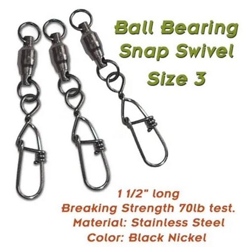 Torpedo Premium Ball Bearing Snap Swivels - Primary Image