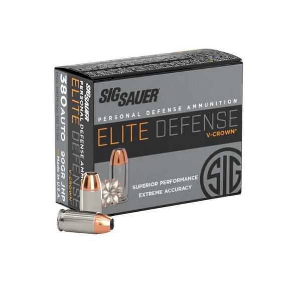 SIG SAUER Elite Performance V-Crown Handgun Ammunition