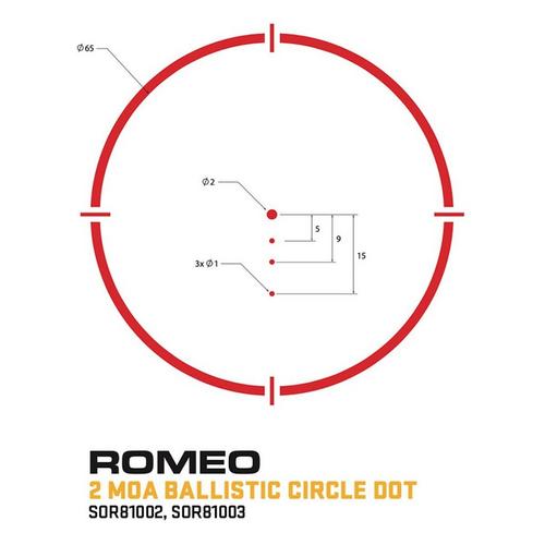 SIG SAUER Romeo8T 1x38 Red Dot Sight - Primary Image