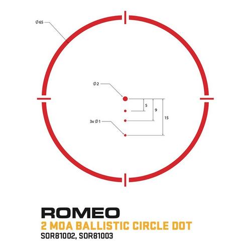 SIG SAUER Romeo8T 1x38 Red Dot Sight - Primary Image