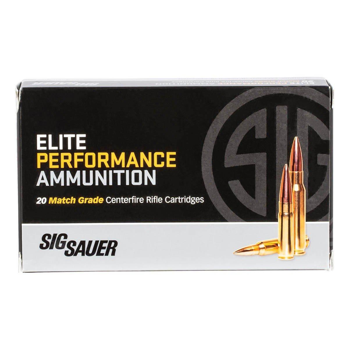 SIG SAUER Elite Performance Match Grade OTM 30-06 Springfield Rifle Ammunition 20 Round Box