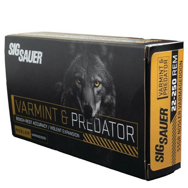 SIG SAUER Nosler Varmageddon Varmint & Predator Rifle Ammunition