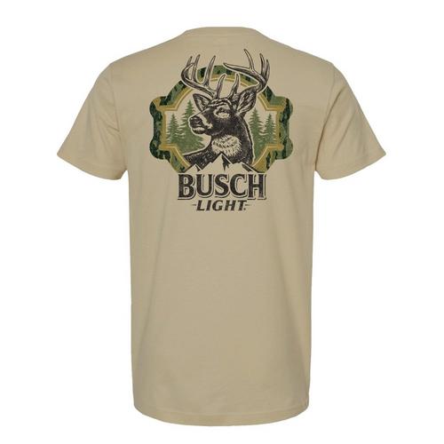 Men's Brew City Busch Light Camo Can Deer T-Shirt - Primary Image