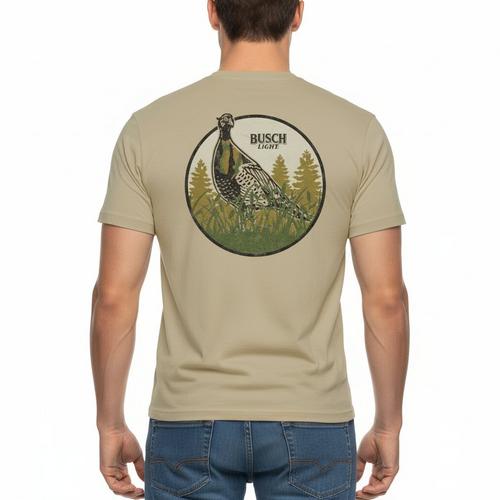 Men's Brew City Busch Light Camo Can Pheasant T-Shirt - Primary Image