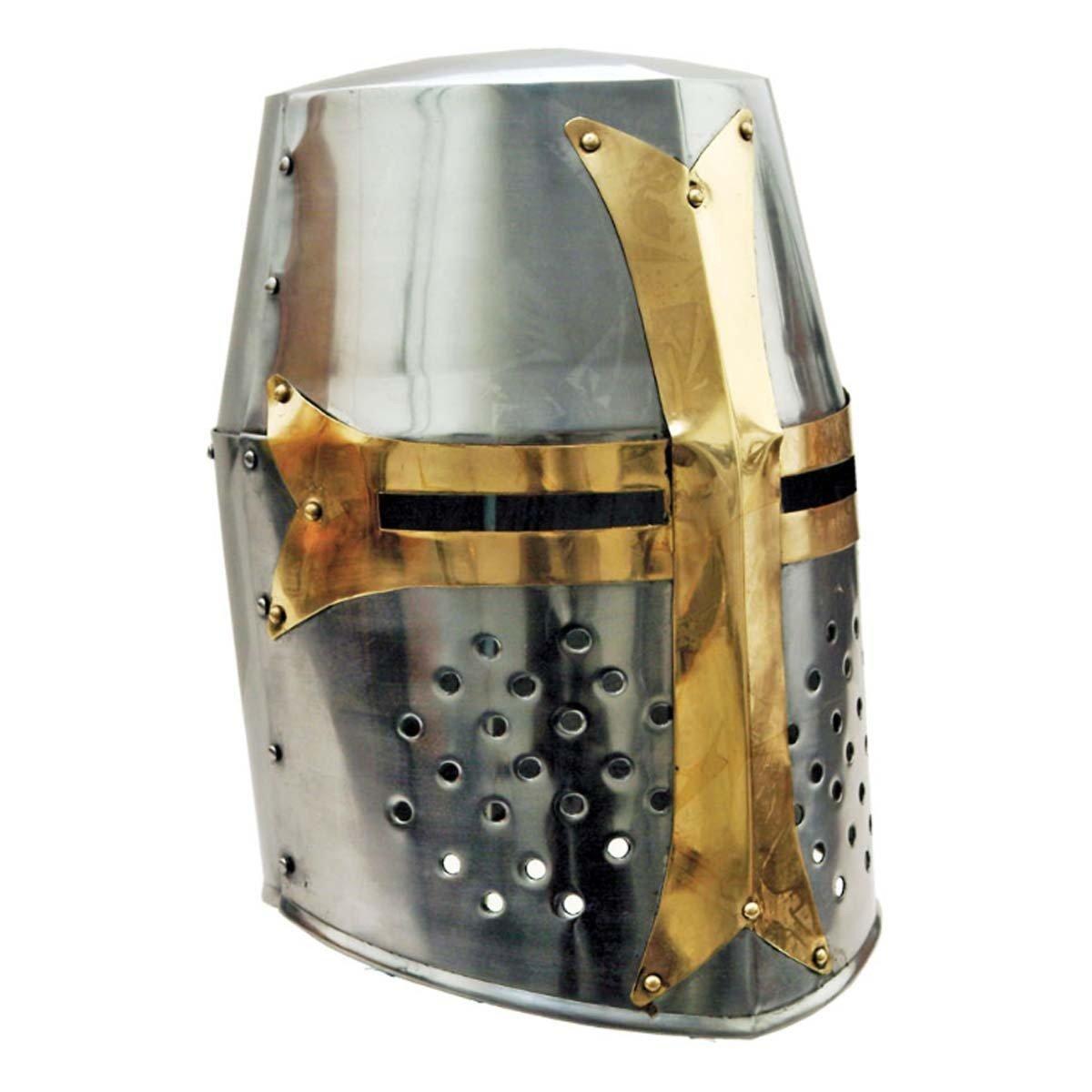 SZCO Supplies Great Helm Crusader Medieval Helmet - SZCO Supplies