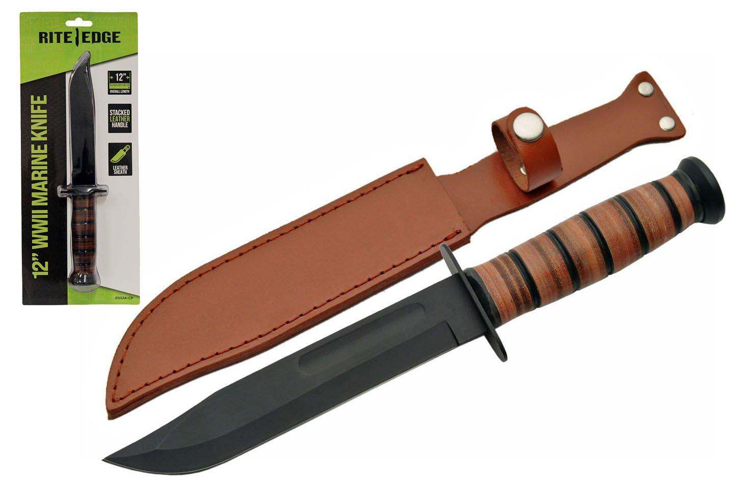 Rite Edge WWII Marine Fixed Blade Knife - Rite Edge