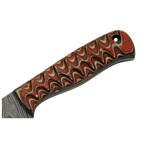 Rite Edge Damascus Steel Tree Ridge Hunter Fixed Blade Knife - Primary Image