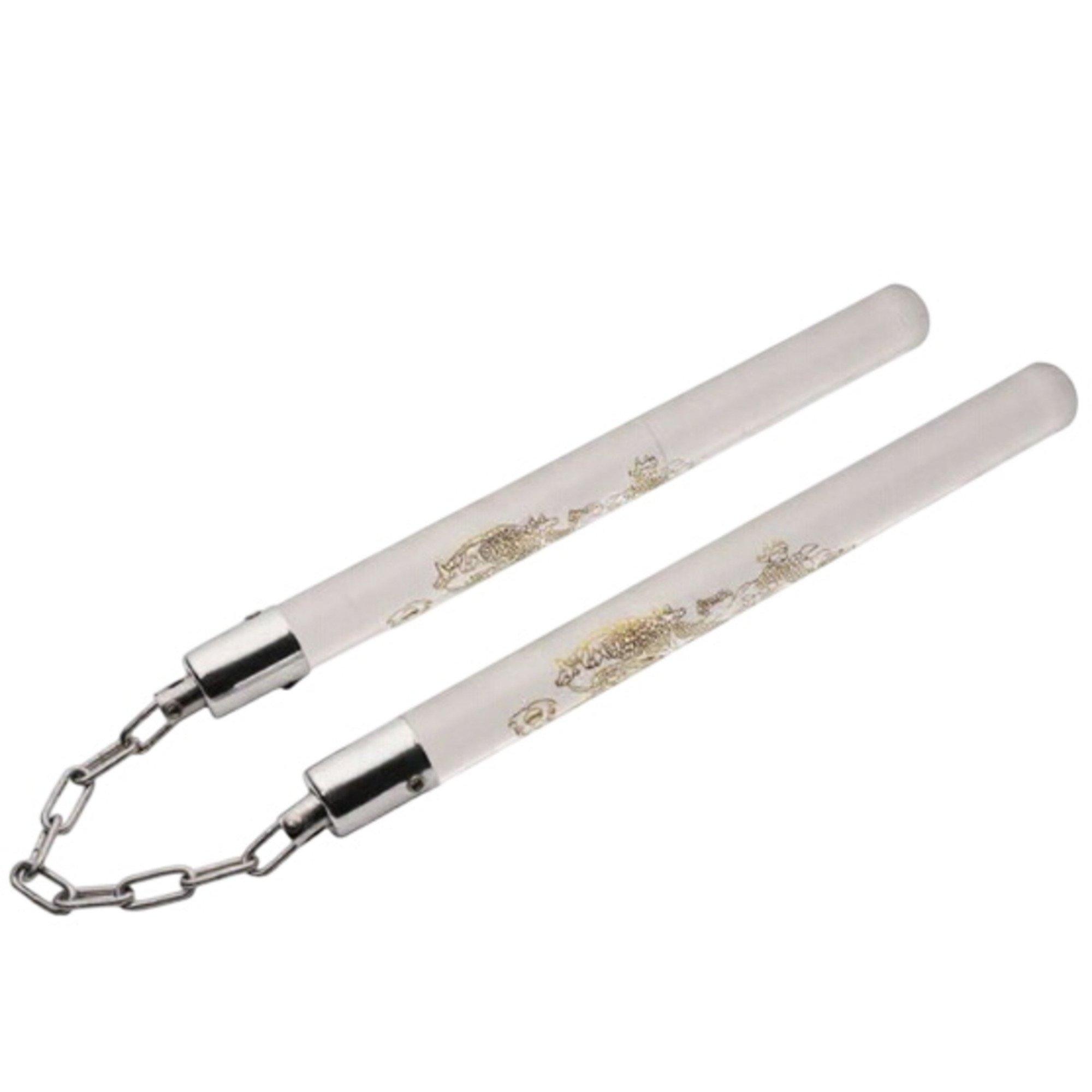 SZCO Acrylic Gold Dragon Nunchucks Sword - SZCO Supplies