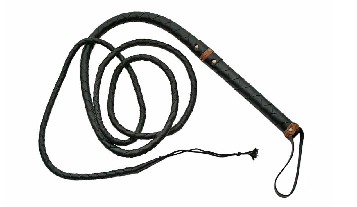 SZCO Supplies 9-Foot Leather Whip - SZCO Supplies