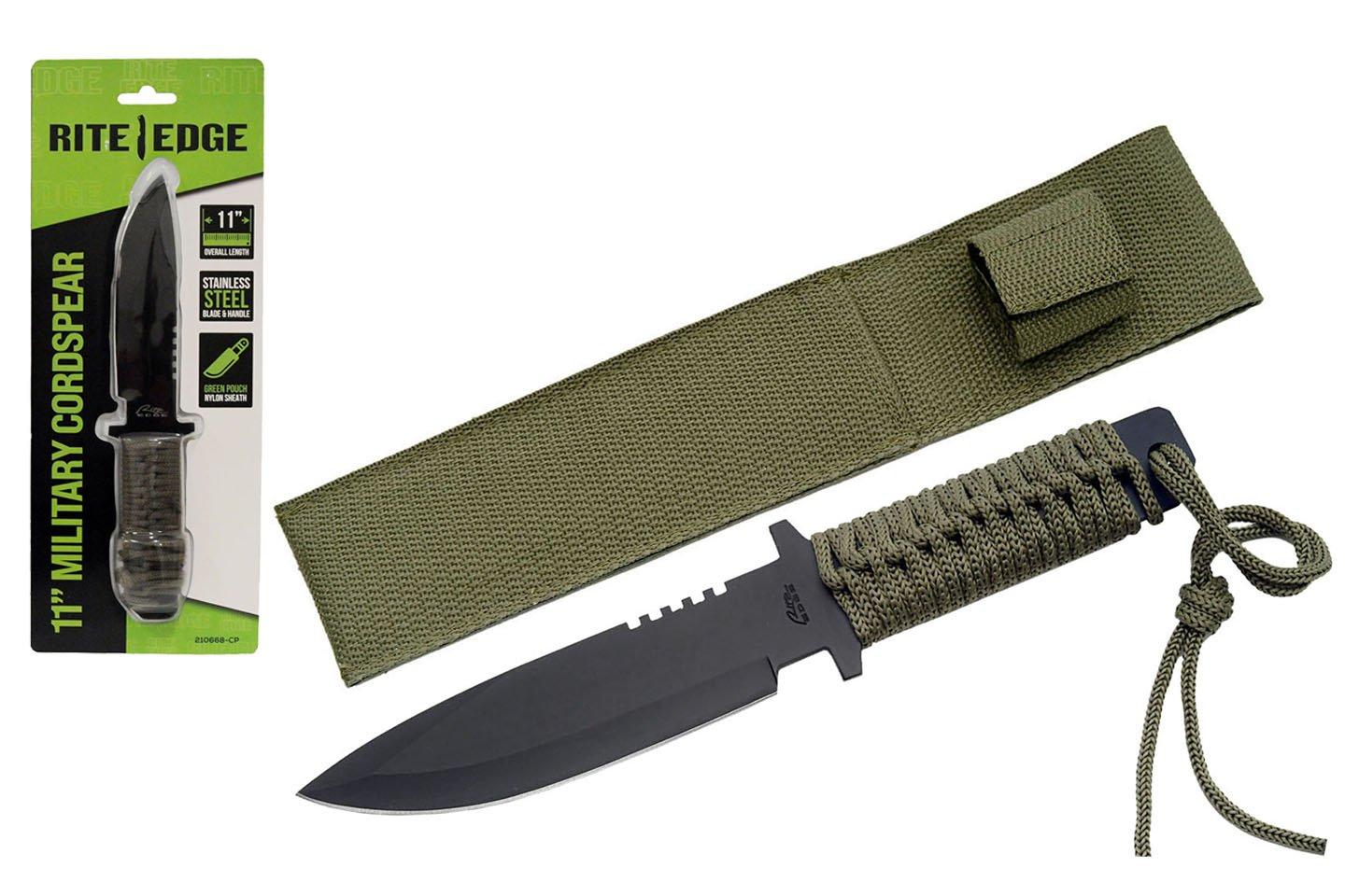 Rite Edge Military Cordspear Fixed Blade Knife - Rite Edge