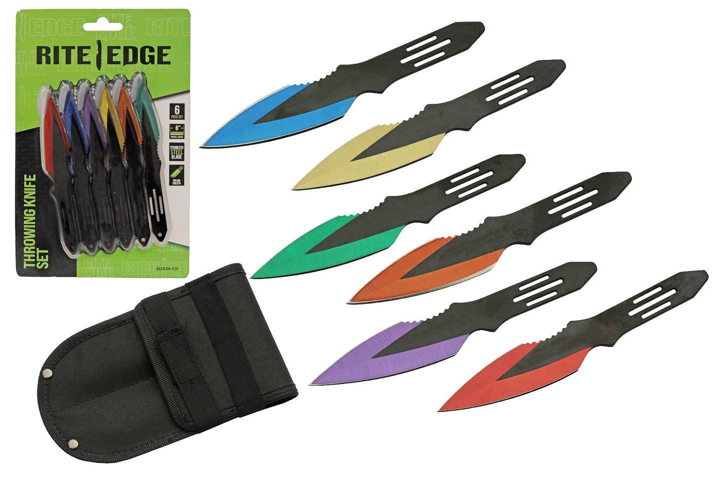 Rite Edge Assorted Throwing Knife 6 Piece Set - Rite Edge