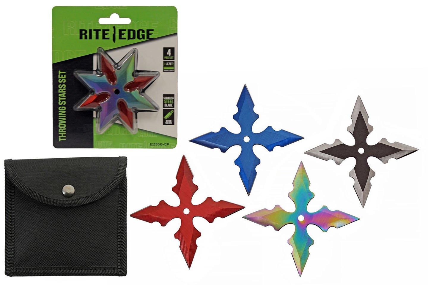 Rite Edge Assorted Throwing Star 4 Piece Set - Rite Edge
