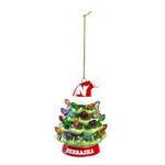 Nebraska Cornhuskers Tree w/Hat Ornament - Thumbnail 1 of 2