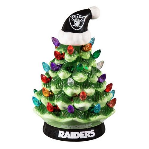 Evergreen Enterprise Las Vegas Raiders 8" Tabletop Christmas Tree - Primary Image