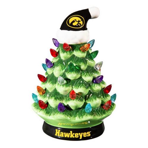 Iowa Hawkeyes 8" Tabletop Christmas Tree - Primary Image