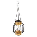 Evergreen Enterprise Metal & Rattan Hanging Solar Lantern (Style May Vary) - Thumbnail 4 of 7