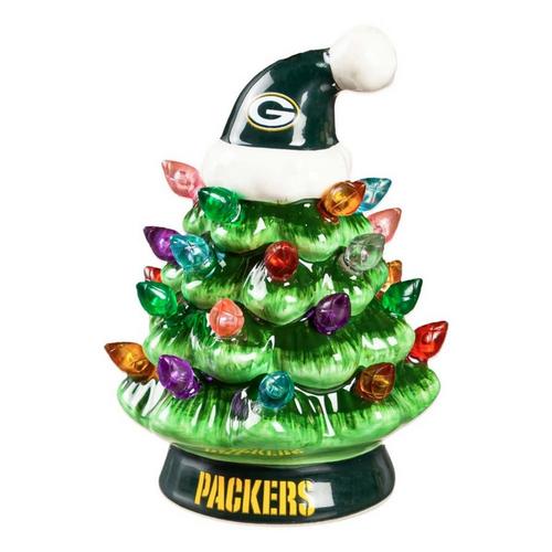 Evergreen Enterprise Green Bay Packers Mini LED Tabletop Christmas Tree - Primary Image