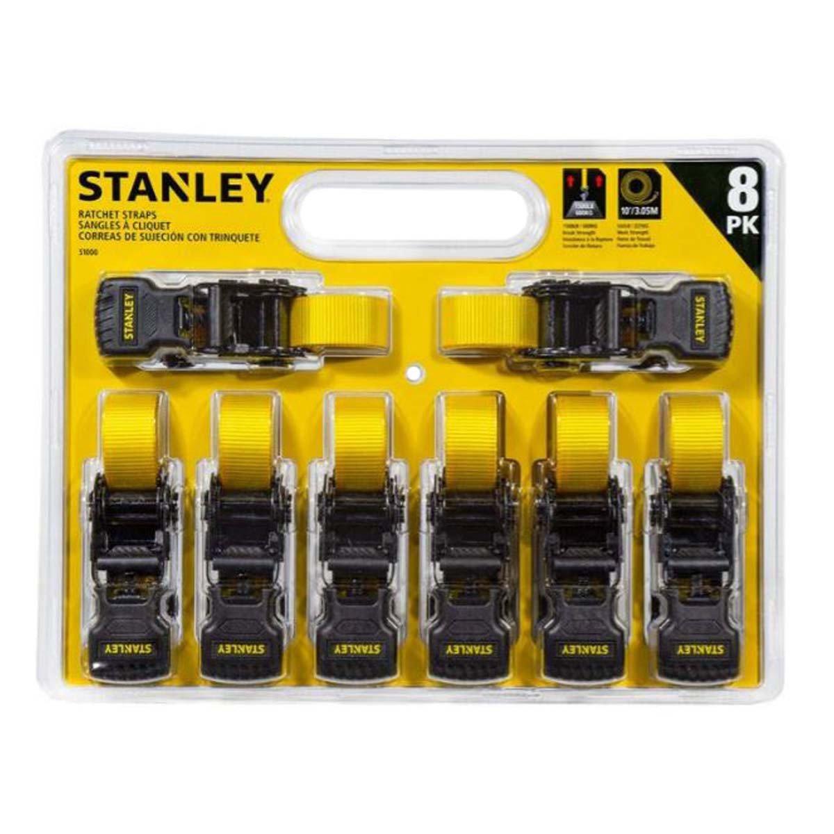 Stanley 8 Pack Ratchet Strap Kit - Bcs International