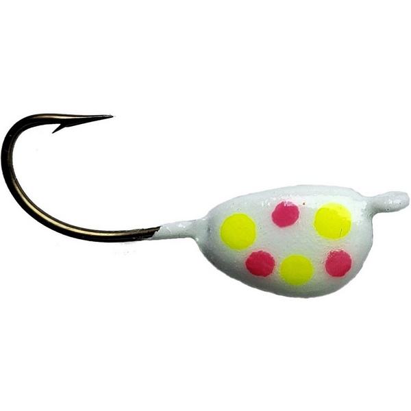 MAYNARDS TACKLE Tungsten Guppee Jig Glow Wonder Bread