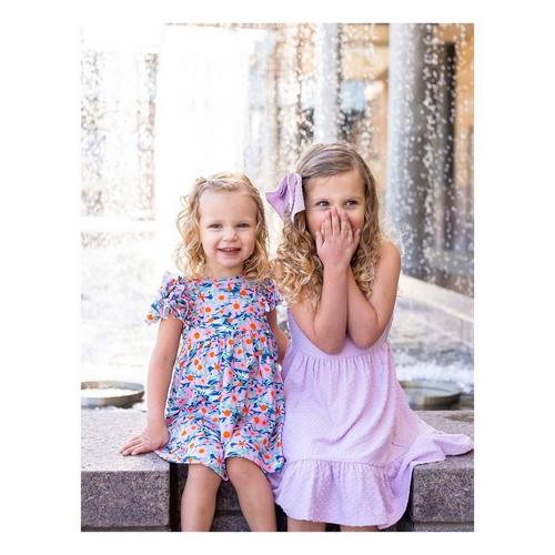 Girls' Mabel + Honey Flower Farm Square Neck Babydoll Dress - Primary Image