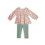 Toddler Girls' Mabel + Honey Organic Blooms Shirt and Leggings Set - Thumbnail 1 of 2