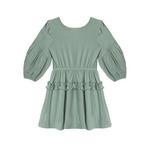 Girls' Mabel + Honey Organic Blooms Long Sleeve Midi Babydoll Dress - Thumbnail 2 of 2