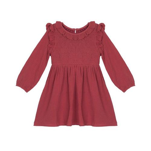 Baby Girls' Mabel + Honey Autumn Long Sleeve Babydoll Dress - Primary Image