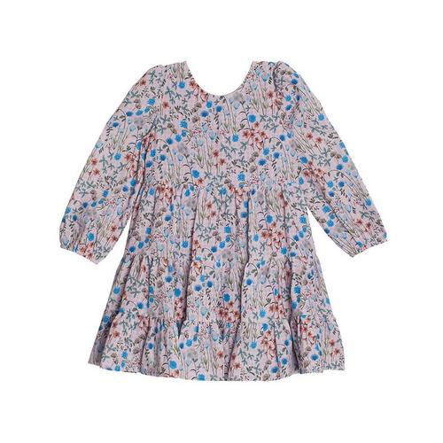 Girls' Mabel + Honey Willow Long Sleeve Midi Babydoll Dress - Primary Image