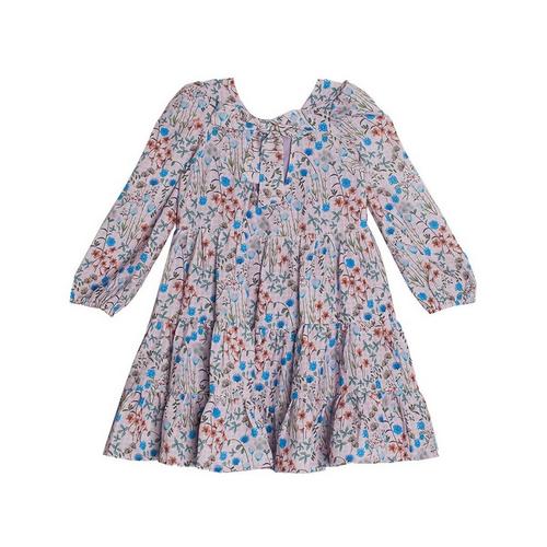 Girls' Mabel + Honey Willow Long Sleeve Midi Babydoll Dress - Primary Image