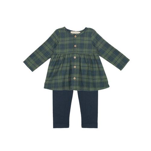 Girls' Mabel + Honey Cozy Creatures Long Sleeve Babydoll Dress - Primary Image