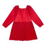 Girls' Isobella and Chloe Merry 'n Bright Pleated Long Sleeve Babydoll Dress - Thumbnail 2 of 2