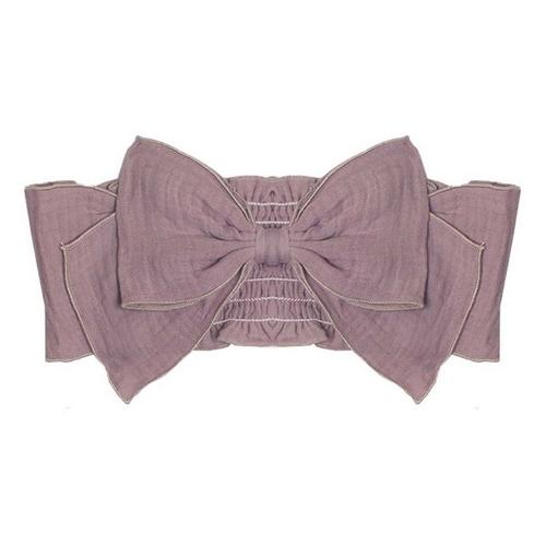 Baby Girls' Mabel + Honey Precious Plum Bow Headband - Primary Image