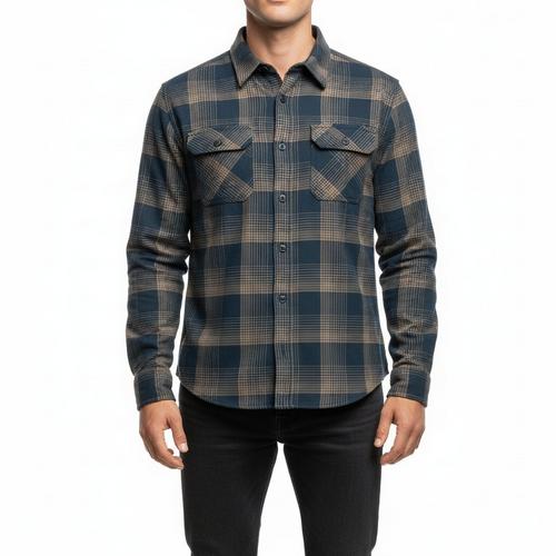 Men's Salty Crew Fathom Tech Long Sleeve Flannel - Primary Image