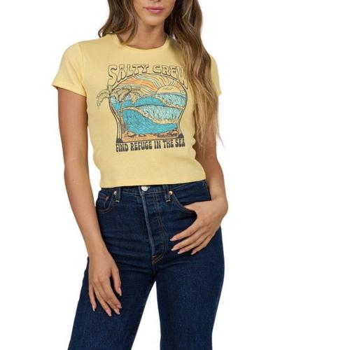 Women's Salty Crew Keyhole Baby T-Shirt - Primary Image