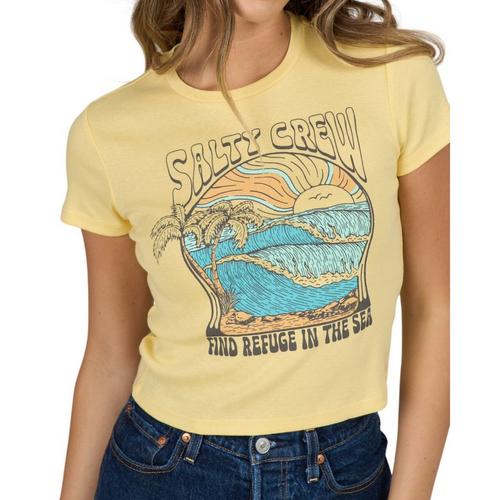 Women's Salty Crew Keyhole Baby T-Shirt - Primary Image