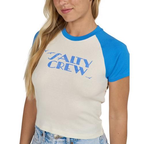 Women's Salty Crew Sailor Delight Raglan T-Shirt - Primary Image