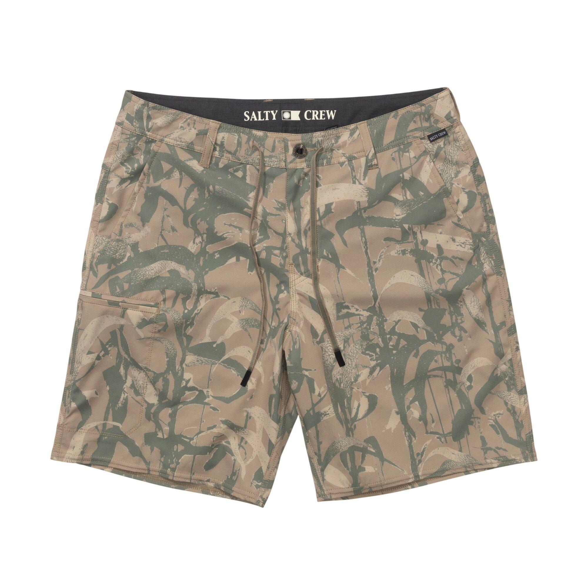 Salty Crew Men's Transom Tech Shorts, in Light Camo, Size 38 | by West Marine