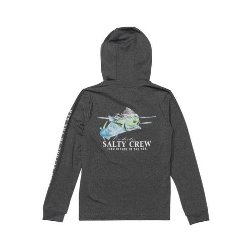 Kids' Salty Crew Surface Long Sleeve Hooded T-Shirt - Primary Image