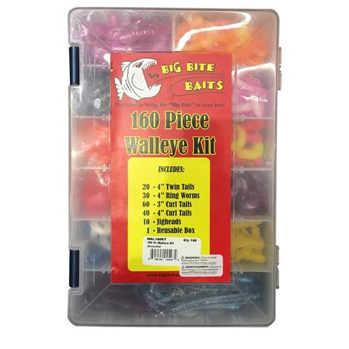 Big Bite Baits Walleye Plastics Kit 160 pc - Primary Image