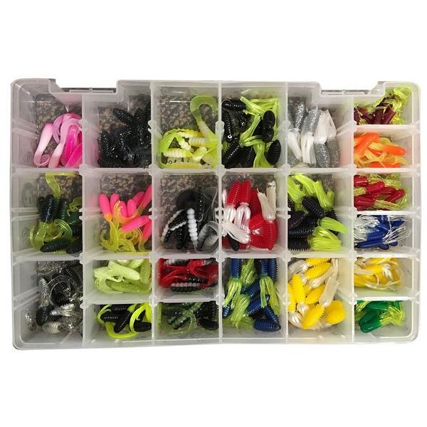 BIG BITE BAITS Panfish Plastics Kit 266 pc