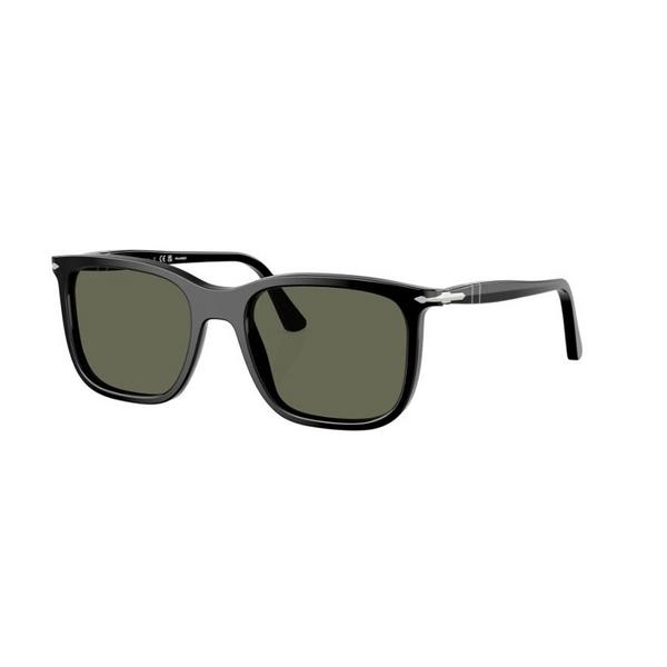 Men's Persol PO3357S Polarized Sunglasses Black/Polarized Green