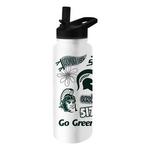 Logo Brands Michigan State Spartans 34oz. Native Quencher Bottle - Thumbnail 1 of 3