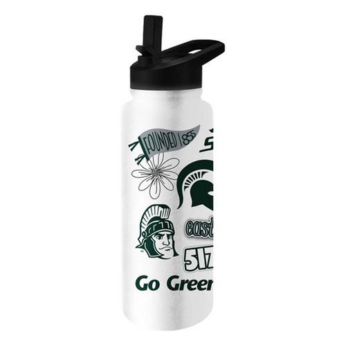 Logo Brands Michigan State Spartans 34oz. Native Quencher Bottle - Primary Image