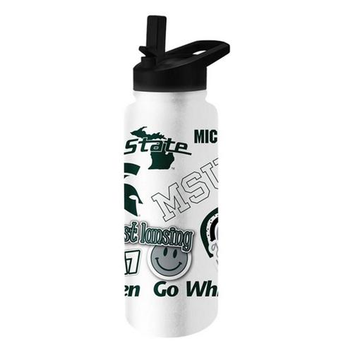 Logo Brands Michigan State Spartans 34oz. Native Quencher Bottle - Primary Image