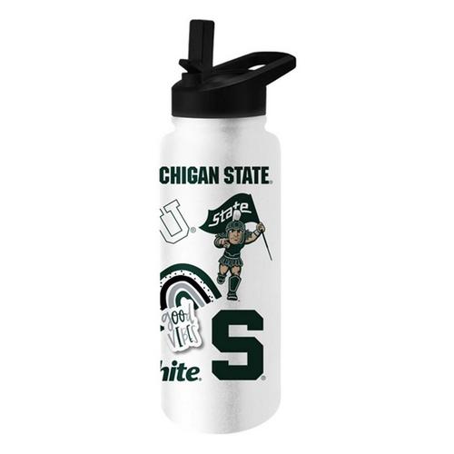 Logo Brands Michigan State Spartans 34oz. Native Quencher Bottle - Primary Image