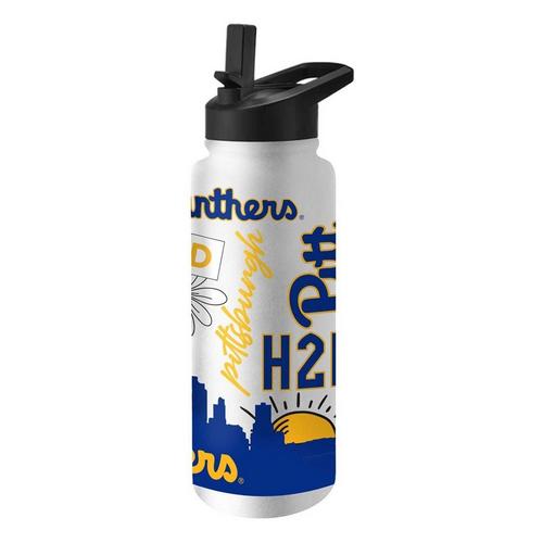 Logo Brands Pittsburgh Panthers 34oz. Native Quencher Bottle - Primary Image