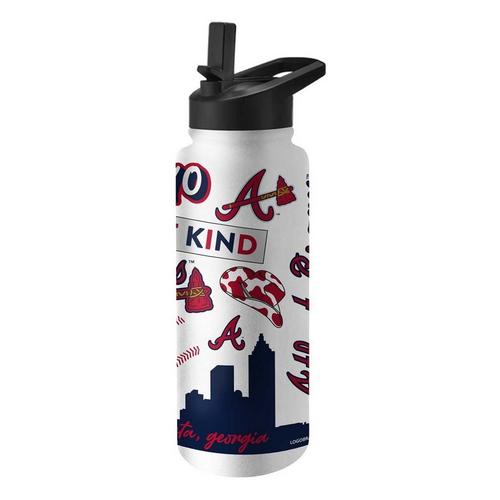 Logo Brands Atlanta Braves 34oz. Native Quencher Bottle - Primary Image