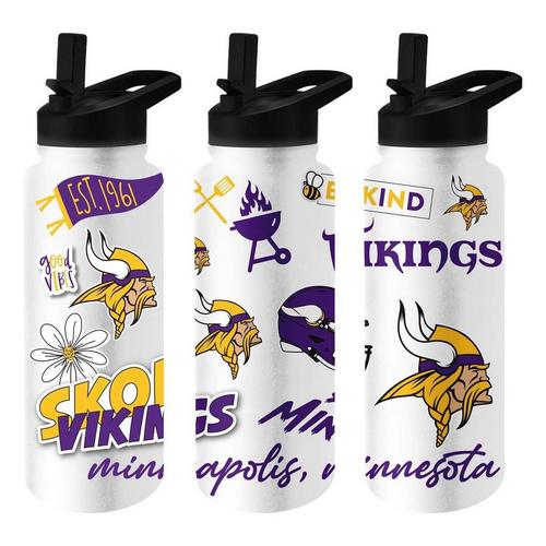Logo Brands Minnesota Vikings 34oz. Native Quencher Bottle - Primary Image