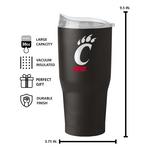 Logo Brands Cincinnati Bearcats 30 oz. Flipside Powder Coat Tumbler - Thumbnail 2 of 2