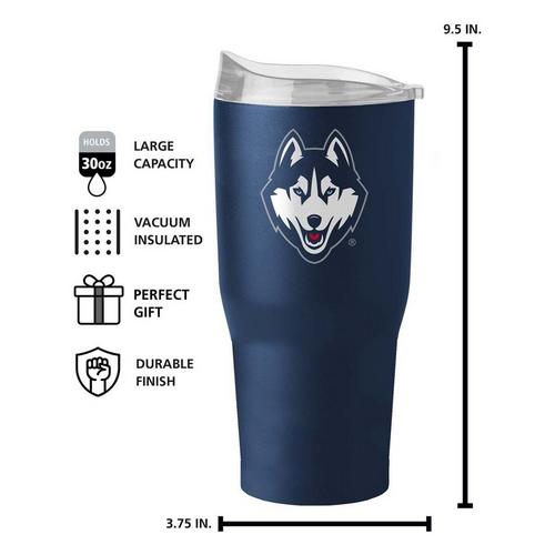 Logo Brands Connecticut Huskies 30 oz. Flipside Powder Coat Tumbler - Primary Image